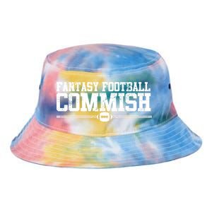 Retro Fantasy Football Commish Funny Sports Tie Dye Newport Bucket Hat