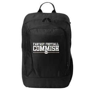 Retro Fantasy Football Commish Funny Sports City Backpack