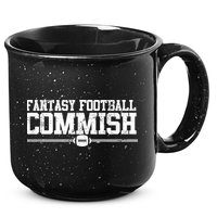 Retro Fantasy Football Commish Funny Sports 15oz Campfire Ceramic Mug