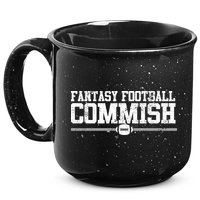 Retro Fantasy Football Commish Funny Sports 15oz Campfire Ceramic Mug