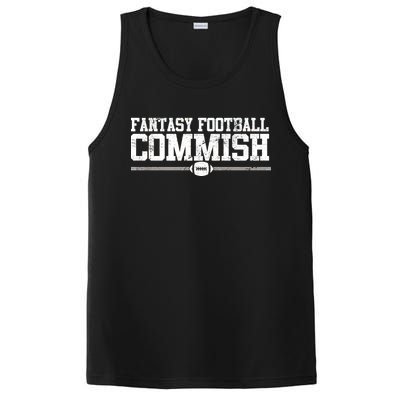 Retro Fantasy Football Commish Funny Sports PosiCharge Competitor Tank