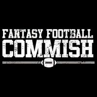 Retro Fantasy Football Commish Funny Sports Cropped Pullover Crew