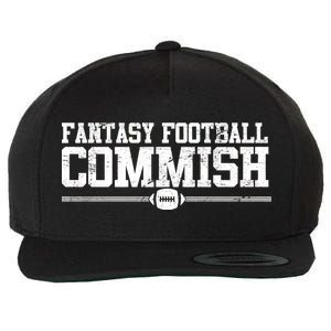 Retro Fantasy Football Commish Funny Sports Wool Snapback Cap