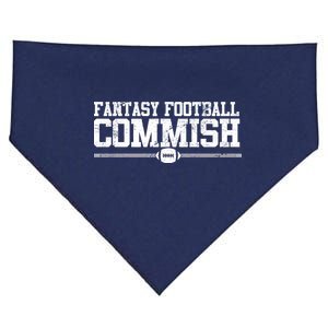 Retro Fantasy Football Commish Funny Sports USA-Made Doggie Bandana