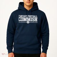 Retro Fantasy Football Commish Funny Sports Hoodie