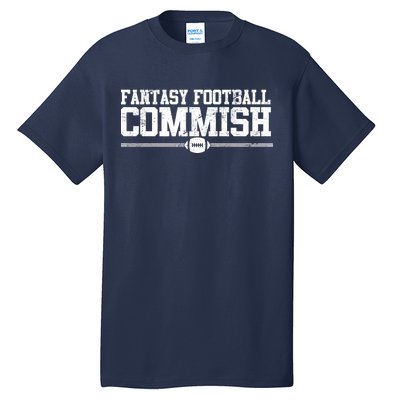 Retro Fantasy Football Commish Funny Sports Tall T-Shirt