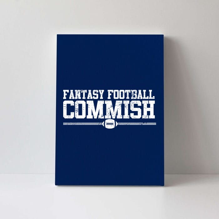 Retro Fantasy Football Commish Funny Sports Canvas