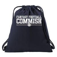 Retro Fantasy Football Commish Funny Sports Drawstring Bag