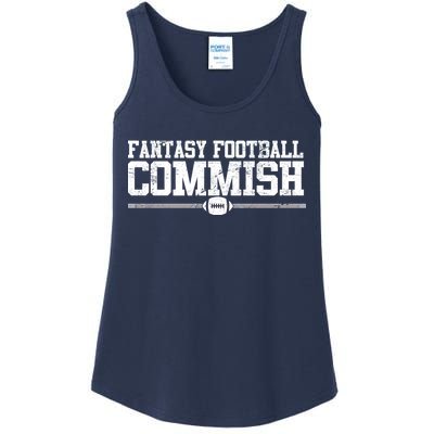 Retro Fantasy Football Commish Funny Sports Ladies Essential Tank