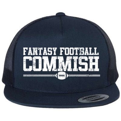 Retro Fantasy Football Commish Funny Sports Flatbill Hat