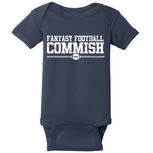 Retro Fantasy Football Commish Funny Sports Baby Bodysuit