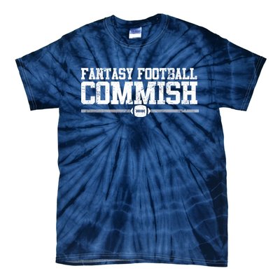 Retro Fantasy Football Commish Funny Sports Tie-Dye T-Shirt