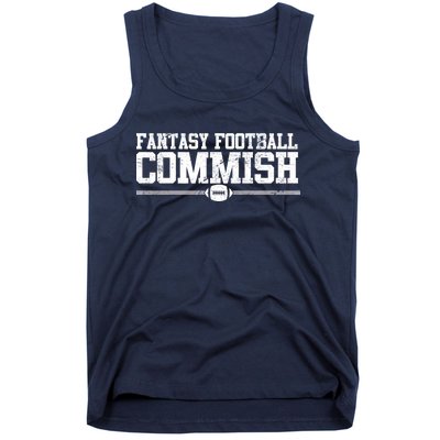 Retro Fantasy Football Commish Funny Sports Tank Top