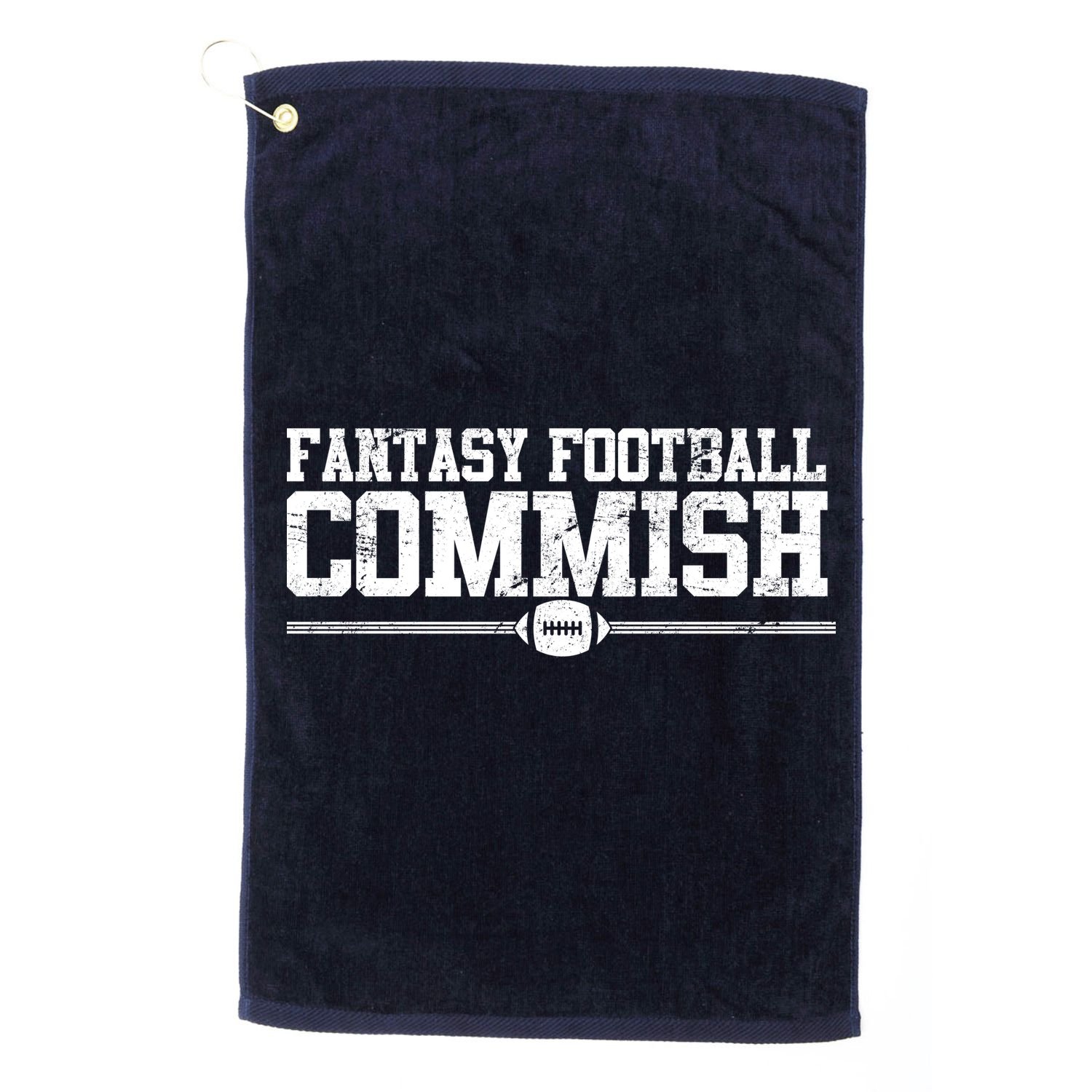 Retro Fantasy Football Commish Funny Sports Golf Towel