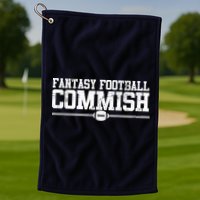 Retro Fantasy Football Commish Funny Sports Golf Towel