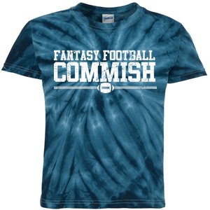 Retro Fantasy Football Commish Funny Sports Kids Tie-Dye T-Shirt