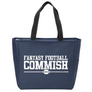 Retro Fantasy Football Commish Funny Sports Zip Tote Bag