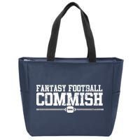 Retro Fantasy Football Commish Funny Sports Zip Tote Bag