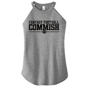 Retro Fantasy Football Commish Funny Sports Women's Perfect Tri Rocker Tank