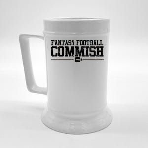 Retro Fantasy Football Commish Funny Sports Beer Stein