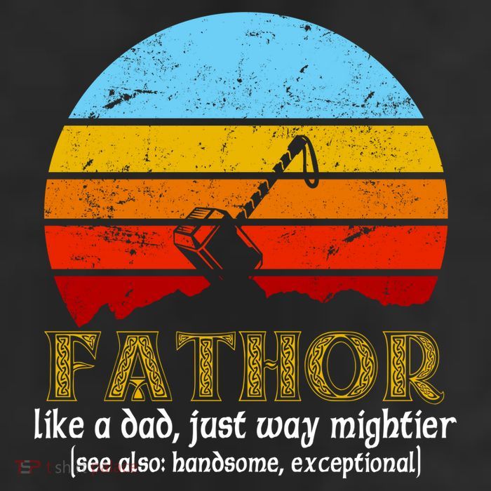 Retro Fathor Like Dad Just Way Mightier Cool Comfort Performance Bucket Hat