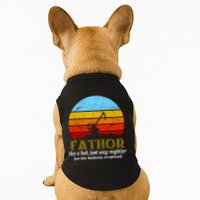 Retro Fathor Like Dad Just Way Mightier Doggie Tank