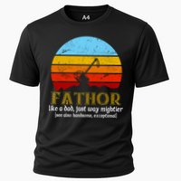 Retro Fathor Like Dad Just Way Mightier Performance Shirt