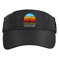 Retro Fathor Like Dad Just Way Mightier Adult Drive Performance Visor
