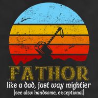 Retro Fathor Like Dad Just Way Mightier Adult Drive Performance Visor