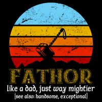 Retro Fathor Like Dad Just Way Mightier Drawstring Bag