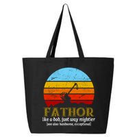 Retro Fathor Like Dad Just Way Mightier 25L Jumbo Tote