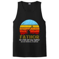 Retro Fathor Like Dad Just Way Mightier PosiCharge Competitor Tank