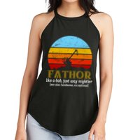 Retro Fathor Like Dad Just Way Mightier Women's Perfect Tri Rocker Tank
