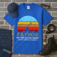 Retro Fathor Like Dad Just Way Mightier Tall T-Shirt