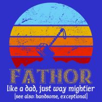 Retro Fathor Like Dad Just Way Mightier Mousepad
