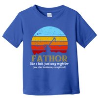 Retro Fathor Like Dad Just Way Mightier Toddler T-Shirt