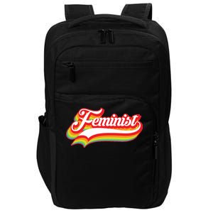 Retro Feminist Logo Impact Tech Backpack