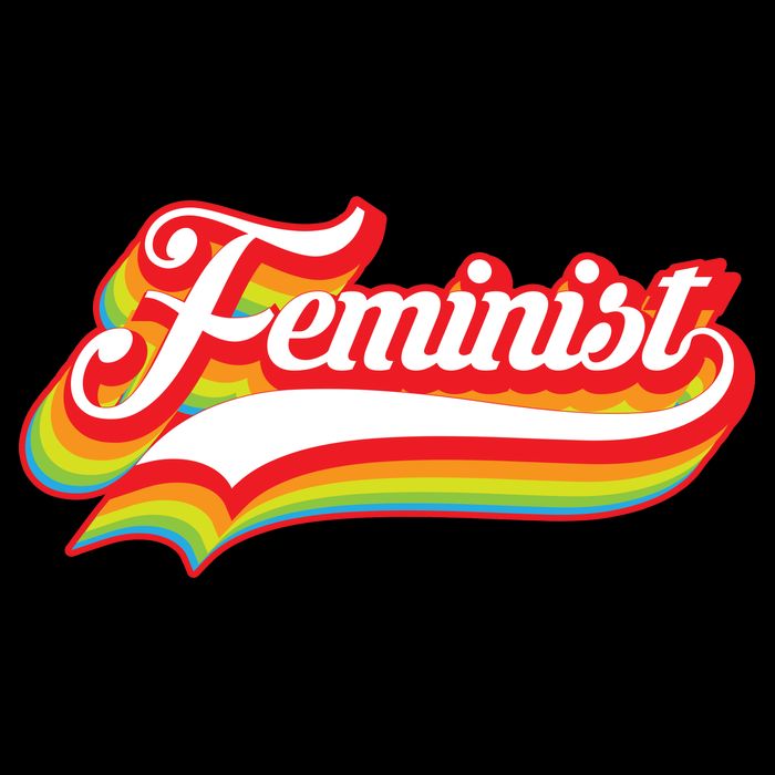 Retro Feminist Logo Backpack