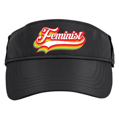 Retro Feminist Logo Adult Drive Performance Visor