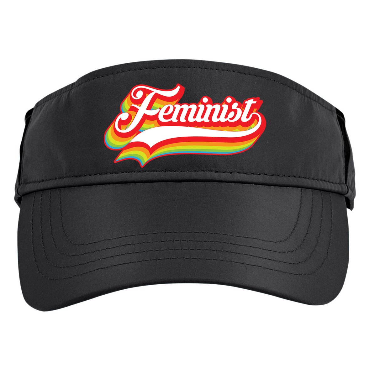 Retro Feminist Logo Adult Drive Performance Visor