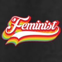 Retro Feminist Logo Adult Drive Performance Visor