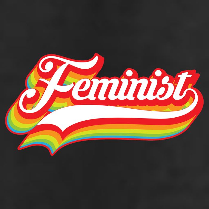 Retro Feminist Logo Adult Drive Performance Visor