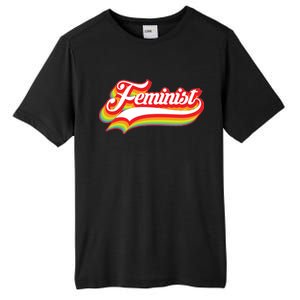 Retro Feminist Logo Tall Fusion ChromaSoft Performance T-Shirt