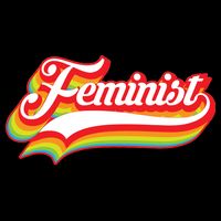 Retro Feminist Logo Wool Snapback Cap