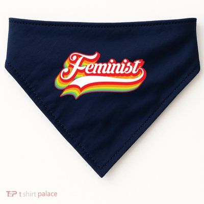Retro Feminist Logo USA-Made Doggie Bandana