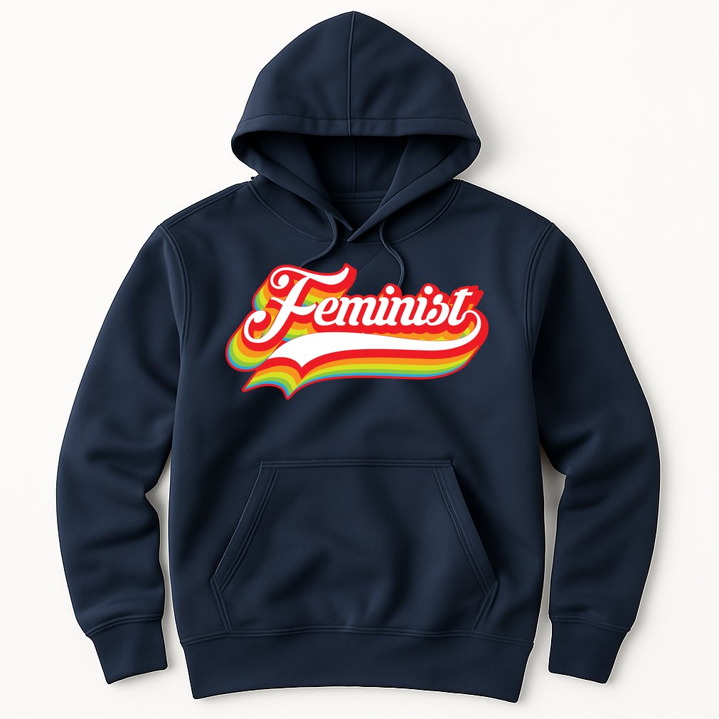 Retro Feminist Logo Hoodie