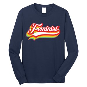 Retro Feminist Logo Long Sleeve Shirt