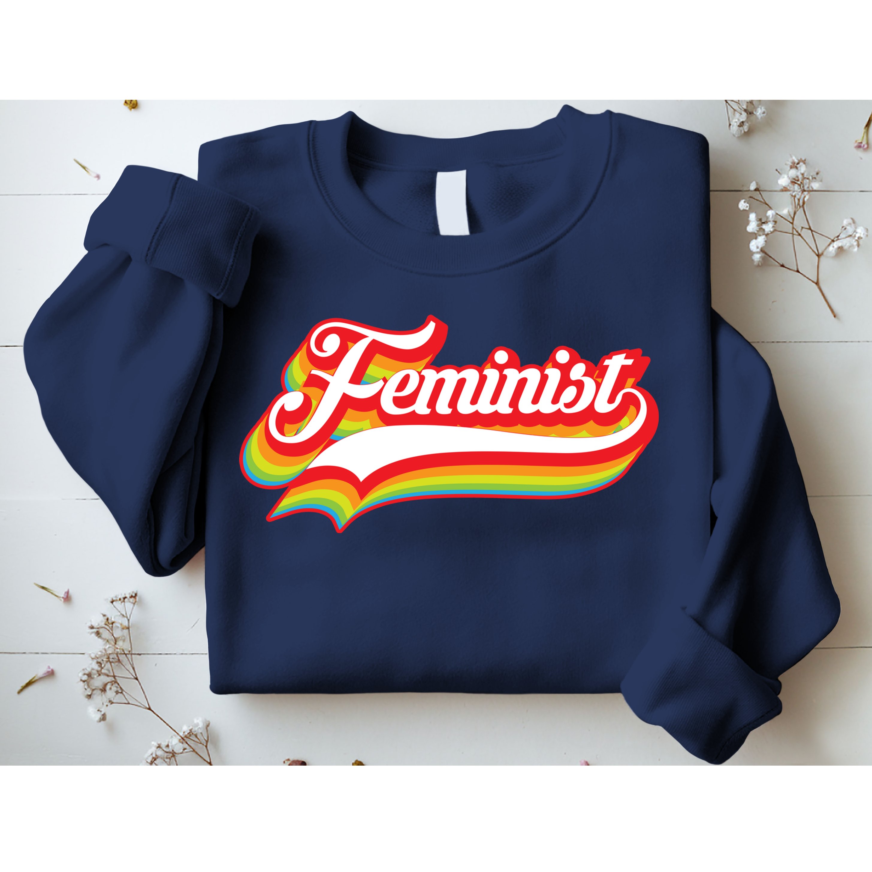 Retro Feminist Logo Sweatshirt