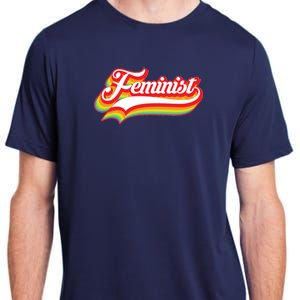 Retro Feminist Logo Adult ChromaSoft Performance T-Shirt