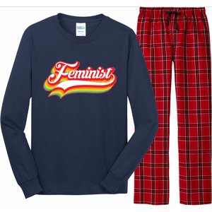 Retro Feminist Logo Long Sleeve Pajama Set